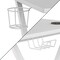 Flash Furniture 37.25 H, 51.5 W X Engineered Wood: Medium Density Fiberboard, Steel, White NAN-RS-G1031-WH-GG - alternate 2